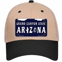 Arizona Grand Canyon State Novelty Khaki Mesh License Plate Hat - £23.17 GBP