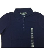 Macys Karen Scott Polo Women&#39;s Navy Blue Short Sleeve Top T-Shirt  X-Sma... - £15.93 GBP