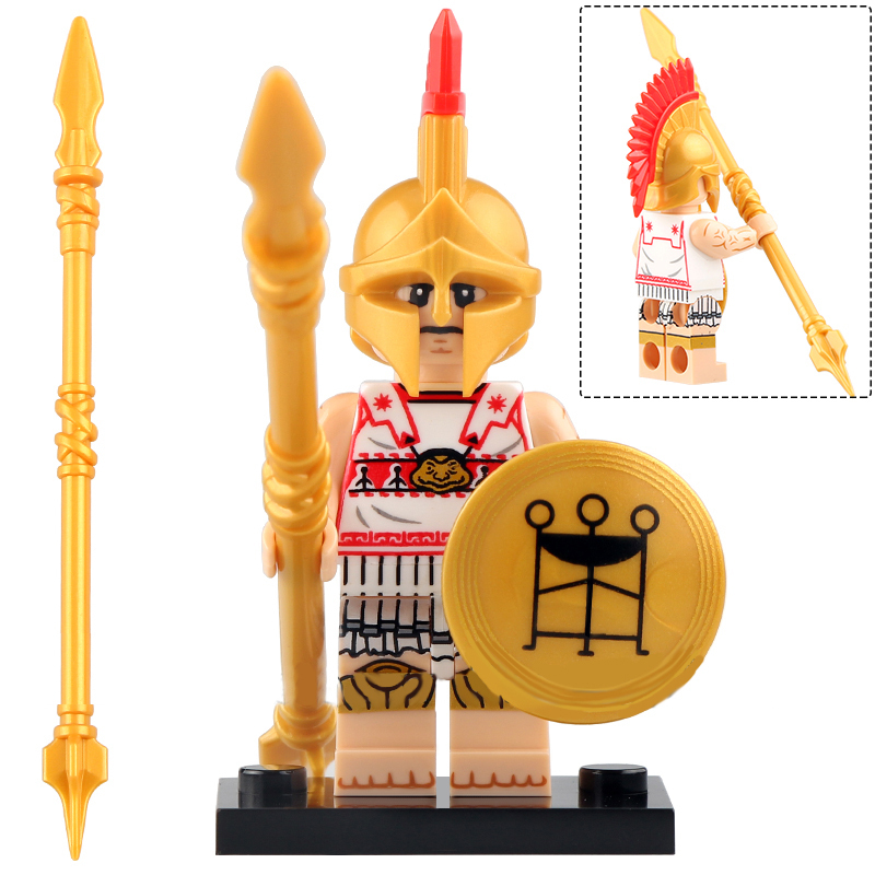Greek Hoplite Warrior (Medieval Greece) Spartans Minifigures Block Toys - $2.99