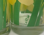 10 Vintage LA RUE YELLOW LILY DAFFODIL PRINTED GLASS TUMBLERS WATER GLAS... - £75.62 GBP