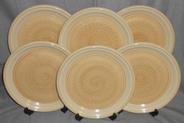 Set (6) Arita Arabesque DESERT SNOW PATTERN Dinner Plates MADE IN JAPAN - £62.40 GBP