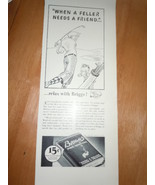 Briggs Pipe Mixture Golfer Cartoon Print Magazine Ad 1937 - €8,52 EUR
