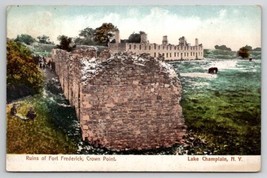 Lake Champlain NY Ruins of Fort Frederick New York Postcard B44 - £3.94 GBP