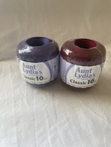 Aunt Lydia&#39;s Crochet Thread Classic 10 Set of 2 - e738 - $3.17