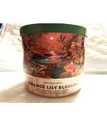 ORANGE LILY BLOSSOM Bath &amp; Body Works 3 Wick Candle   14.5OZ    BRAND NEW - $451.23 MXN