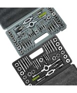 Tap and Die Set, 80-Piece Metric and SAE Standard, Bearing Steel Taps an... - $53.87