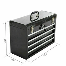 Brand New Portable Hardware Household Multi-functional Black 4 Drawers Tool Box - £128.68 GBP