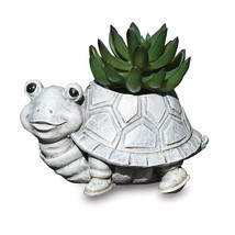 Stone Resin Mini Turtle Planter - £23.96 GBP