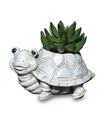 Stone Resin Mini Turtle Planter - $41.01 CAD