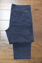 HUGO BOSS Hombre Crigan Estándar Elástico Algodón Azul Oscuro Chinos 38R... - £49.37 GBP