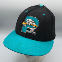 Vintage New Era Portland Sea Dogs Fitted Wool Baseball Hat Size 7 USA Ma... - $29.69