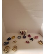 16 Pierced Wide Hoop Earrings Bag #2 - $64.00