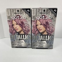 Schwarzkopf Got2b Metallics Permanent Hair Color Dye M84 Sakura  Pink. *pk of 2* - £11.15 GBP