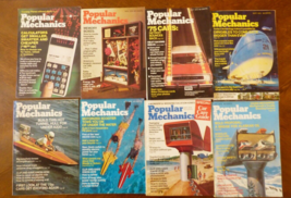 VTG lot of 8 1974 Popular Mechanics Magazines - £27.26 GBP