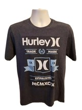 Hurley Established MCMXCIX Adult Medium Gray TShirt - £15.95 GBP