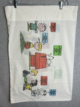 1971 Peanuts Pillowcase - Vintage Snoopy Stevens Utica Bedding - USA Made - £13.98 GBP