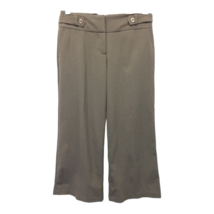 A. Byer Womens Capri Pants Brown Mid Rise Stretch Flat Front Juniors 3 New - £9.32 GBP