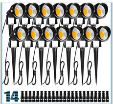 14-Pack 10W Adjustable LED Spotlights - Warm White Waterproof Landscape ... - $58.49