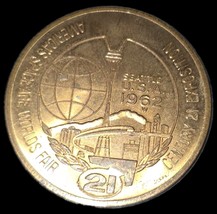 vintage 1962 Seattle Worlds Fair $1 trade token, , 1.5 inch coin - €6,94 EUR
