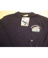 New With Tags Vintage NFL Super Bowl XXXIII logo athletic Sweater M - £19.42 GBP