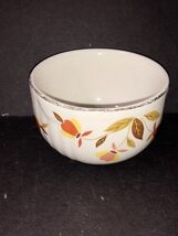 Hall's Superior Custard Bowl Mary Dunbar Autumn Leaf Vintage 3.5” Gold R... - $7.00
