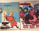Disney Lot Of 2 Golden Books Sword In The Stone Inside Out - £3.88 GBP