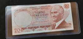 turkiye 20 turk lirasi bill,1970,vintage Turkish  money - £4.70 GBP