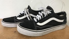 Vans Off the Wall Black Suede Leather Lace Up Sneakers 7 Mens 8.5 Womens... - $59.39