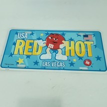 M&amp;M License Plate Red Guy Red Hot M&amp;M’s World Decoration Las Vegas Vinta... - £22.15 GBP