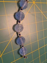 Handmade frosted blue Glass Lampwork Beads - New - £12.11 GBP
