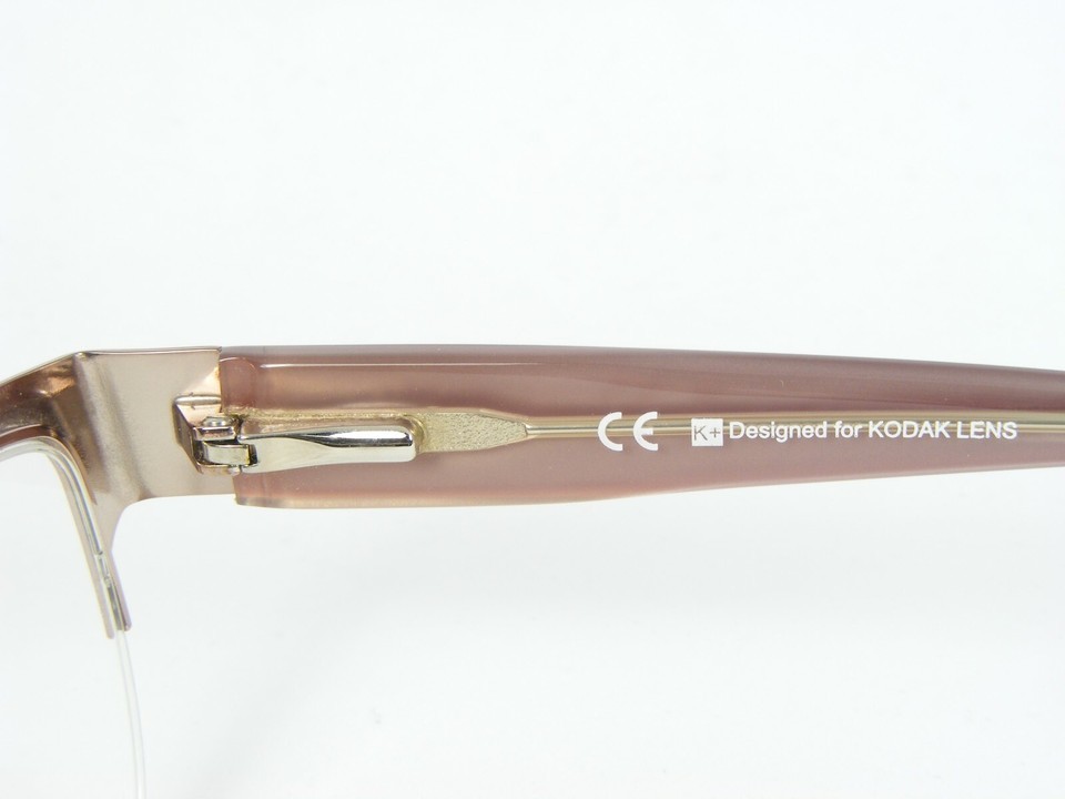 K+ Designed for KODAK LENS F 3B3 CHA CHAMPAGNE ROSE EYEGLASSES FRAME 53-17-140mm Item image 11