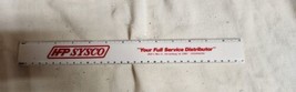 Vintage HFP Sysco Plastic Ruler Your Full Service Distributor Harrisonbu... - $24.99