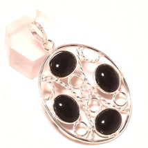 Black Onyx Gemstone Handmade Fashion Ethnic Pendant Jewelry 1.90&quot; SA 3959 - £4.10 GBP