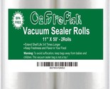 O2Frepak 2Pack (Total 100Ft.) 11X50 Rolls Vacuum Sealer Bags With Bpa Free, - £29.84 GBP