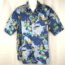 Reyn Spooner RWA Airlines Intl Air Travel Vtg Hawaiian Shirt size XL 48x30 Mens - £33.99 GBP