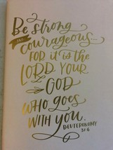 Lined Notebook/Journal (new) Strong and Courageous - £7.21 GBP