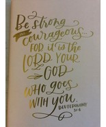 Lined Notebook/Journal (new) Strong and Courageous - £7.16 GBP