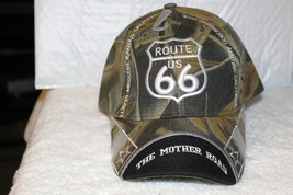 ROUTE 66 THE MOTHER ROAD STATE HIGHWAY BASEBALL CAP  ( CAMOUFLAGE ) - $11.29