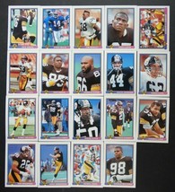 1991 Bowman Pittsburgh Steelers Team Set of 19 Football Cards - £5.48 GBP