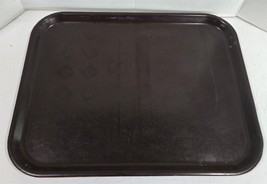 Vtg Dark Brown Melamine Melmac Boltabilt 14 1/4&quot;x18&quot; Cafeteria Lunch Tra... - $28.71