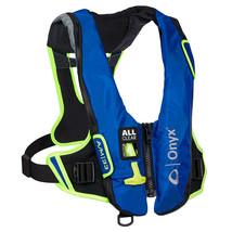 Onyx Impulse A/M-33 All Clear Auto/Manual Inflatable Life Jacket - Blue ... - £181.91 GBP