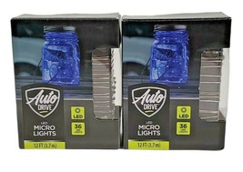 Auto Drive LED Micro Light String 12 Ft Long 36 LED Lights ~ 3 Modes ~ Timer - £11.38 GBP
