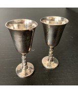 2 Silver Plate Apéritif Shot Goblets Made In Spain Rona S.L. Vintage - £30.36 GBP