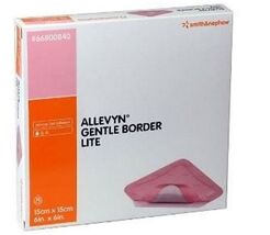 Smith &amp; Nephew Foam Dressing Allevyn Gentle Border Lite 6 X6&quot; Square Adh... - $40.59