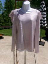 NWT INC PINK&amp;SILVER METALIC TOP L - $31.79 CAD