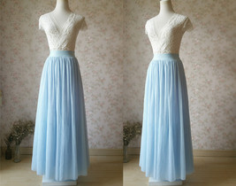 Floor Length Tulle Maxi Skirt Wedding Bridesmaid Custom Plus Size Tulle Skirts image 5