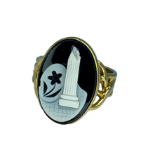 Estate Mourning Cameo Vintage Gold Celtic Knot Ring Boxed Offers welcome! - €876,28 EUR