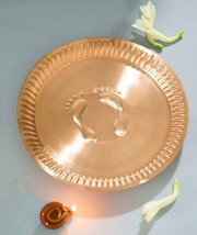 Isha Life Jeevarasam Pot Plate -Big Thali Hindu God Puja Copper Plates FREE SHIP - £18.98 GBP