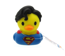 Disney Duckz Superman Rubber Duck Mini Cake Topper Bath Toy Pool Tub Toy... - $5.93