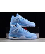 Custom Retro 4 Style Premium Handmade Sneakers | North Carolina US 7-13 - $286.11